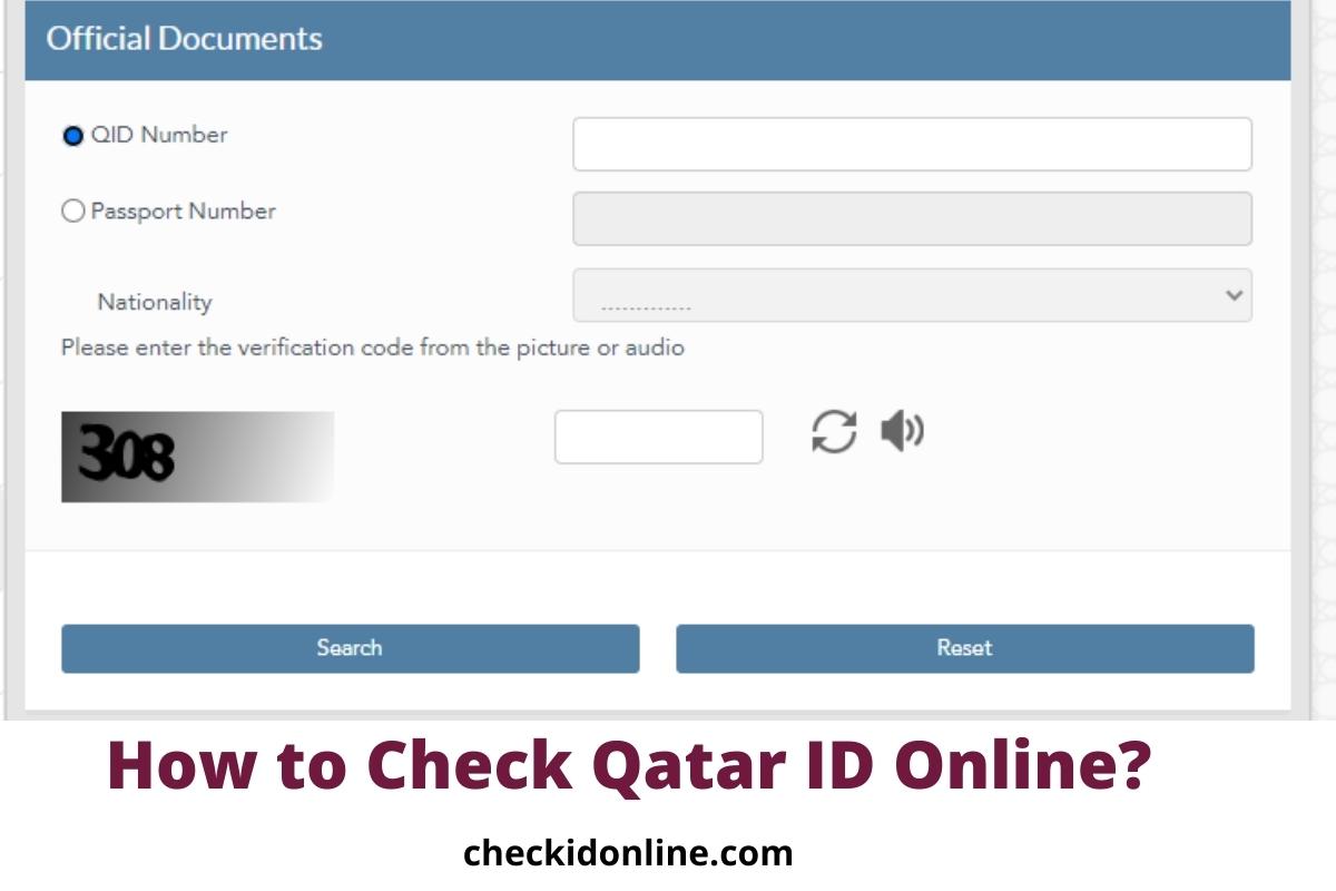 MOI Qatar ID Check Online Status