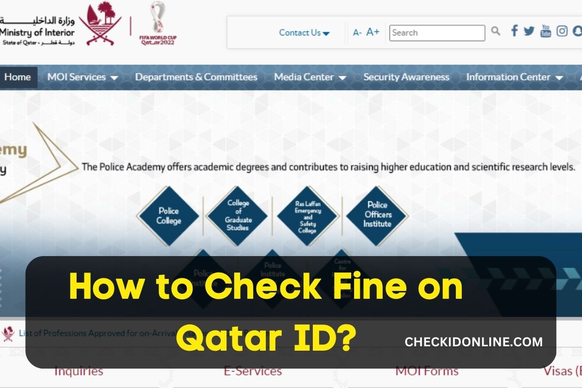 How to Check Fine on Qatar ID?